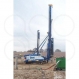 Platform for large rig installing pc piles